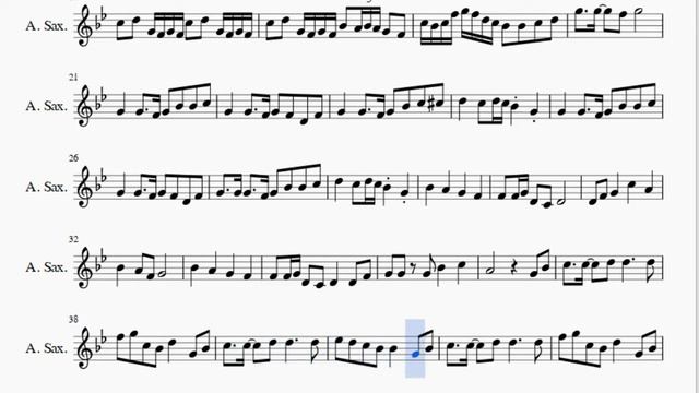 Alto Sax Sheet Music: How to play Senbonzakura by Hatsune Miku смотреть онлайн