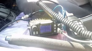 Авто антенна на спутники Сатком , проба