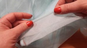 Работа с регилином. Как сделать низ платья пышным