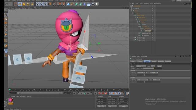 ?КАК СДЕЛАТЬ РЕНДЕР БРАВЛ СТАРС В CINEMA 4D?? l Туториал l FreZzz l BrawlStars