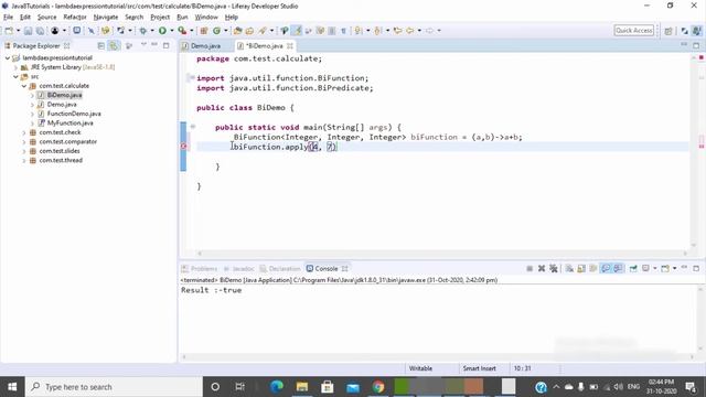 Java 8 Tutorial 10 :- BiPredicate  Interface | BiFunction interface | BiConsumer interface in java