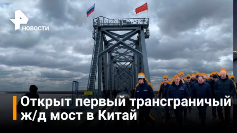 Завершено строительство российской части жд моста через Амур / Новости РЕН