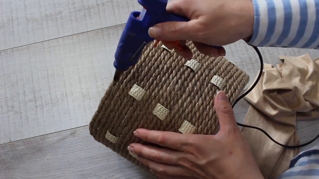 ? Это НЕВЕРОЯТНО ? ПОТРЯСАЮЩАЯ ИДЕЯ из ДЖУТА (каната, веревки) своими руками. Jute craft ideas easy смотреть онлайн