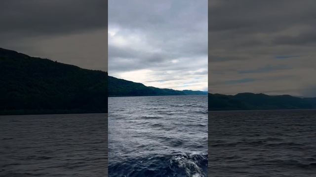 Beautiful Scotland. Loch Ness lake boat tour.