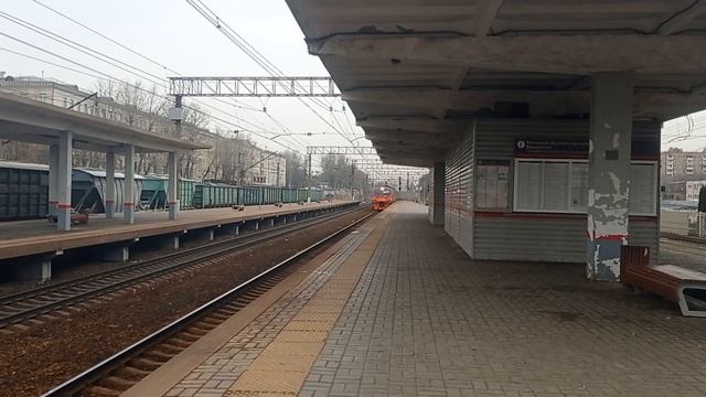 Электропоезд ЭД4М-0275/0280 с сообщением Москва(Павелецкий-Вокзал)-Бирюлёво-Пассажирское. смотреть онлайн