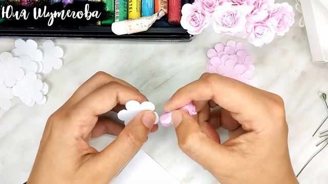 Будет что-то красивое! Делаю много цветов из фоамирана (розы и мелкоцветы) и листики из бумаги ? смотреть онлайн