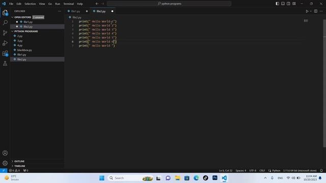 How to comment out multiple or single lines of Code in  Python (Session 2)