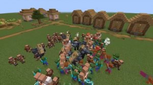 VILLAGERS vs ZOMBIE APOCALYPSE in Minecraft Mob Battle