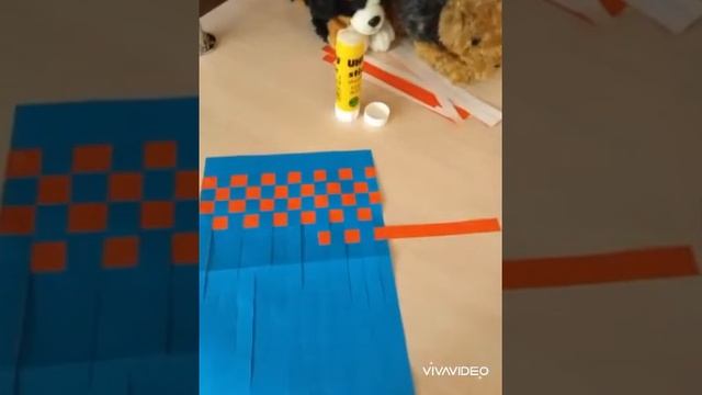 Плетенный коврик из бумаги 5-6 лет смотреть онлайн