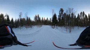 Панорамное видео 360, ГАБО Московская область, Габовская лыжня - первая петля