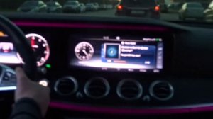 Злой выхлоп на Mercedes E43 AMG W213. Двойная трасса. Звук ДО/ПОСЛЕ/В САЛОНЕ