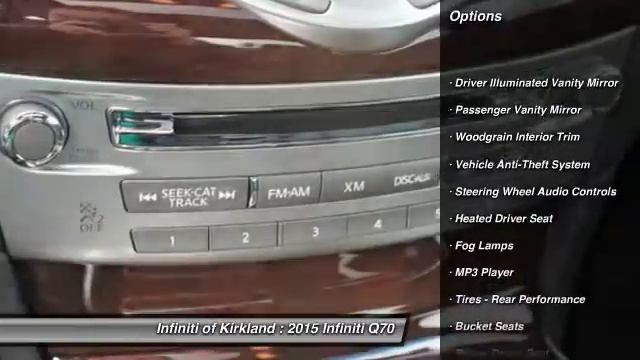 2015 Infiniti Q70 Kirkland WA 15170 смотреть онлайн