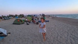 Если в Крым, то только сюда. Крымские Мальдивы. Песочный пляж. Крым кемпинг. Отдых с палаткой.