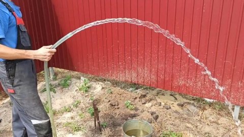 СКВАЖИНА ДЛЯ БАНИ.АБИССИНСКИЙ КОЛОДЕЦ.#Abyssinianwell#Скважинаигла#абиссинка#бурениескважин