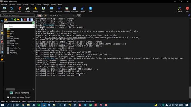 Instalação do Grafana 8 e integração com Zabbix смотреть онлайн