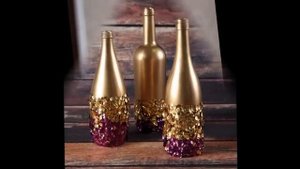 Сделайте на даче  эксклюзивный декор бутылок