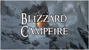 Blizzard Campfire | Exploration, Relaxing Ambience | 1 Hour #dnd