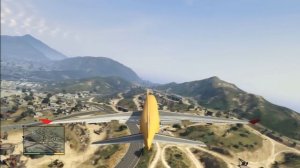 GTA 5 BIG PLANE AIRBUS AIRPORT DRIVING ON SKY FOR TEST