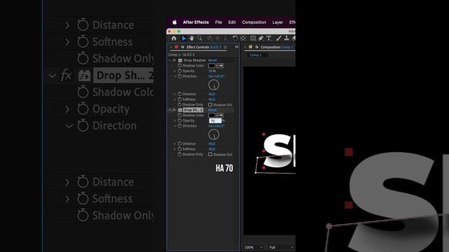 Как разрезать текст в After Effects? Анимация текста #афтерэффектс #aftereffects #aftereffectsуроки