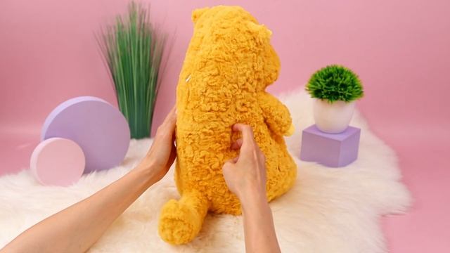 Мягкая игрушка "Смотрящий Кот", оранжевый 40см смотреть онлайн