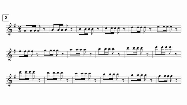 Scale Exercise for Tenor Saxophone #8 | G Major Full Range смотреть онлайн