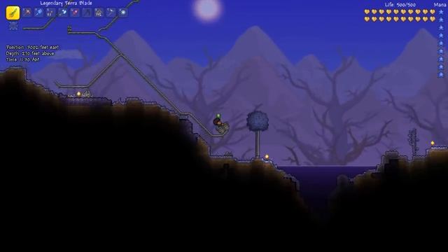 Terraria - Minecart goes all over the world смотреть онлайн