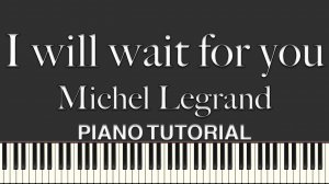 I will wait for you -  Michel Legrand. Les parapluies de Cherbourg / Буду ждать тебя - Мишель Легран