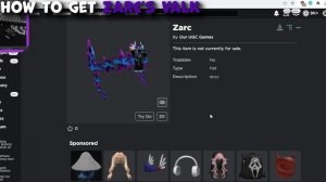 How to get My FREE UGC LIMITED Zarc's Valk in Roblox! (All Steps)