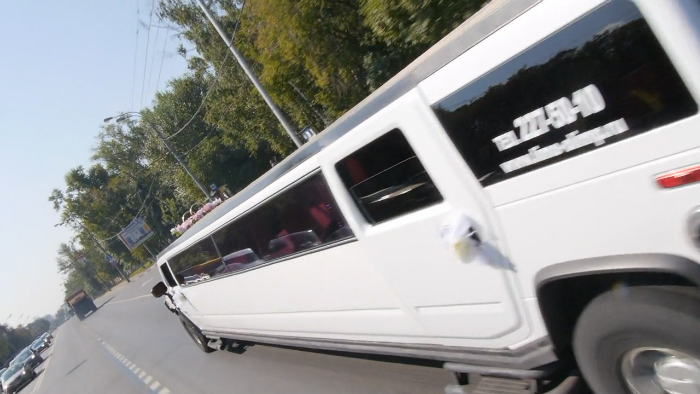 Видеосъёмка в лимузине на свадьбе. смотреть онлайн