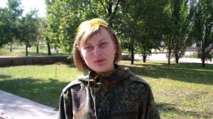 Героическая девушка, воюющая за ДНР (2014 год)