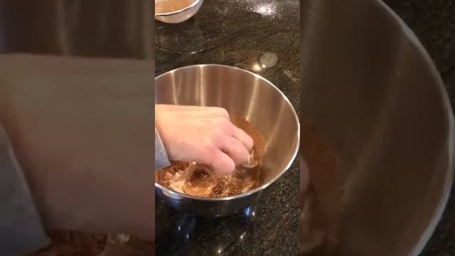 Lock down chocolate cake: shift  the dry ingredients