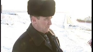2001.11.28  Мегион Пантонная переправа через Обь Сахарный яр