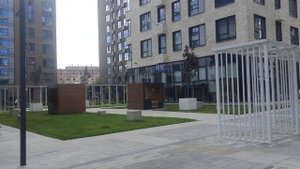 Москва, вид с Электрозаводского пешеходного моста, июль, Семёновская Набережная, Большая Почтовая