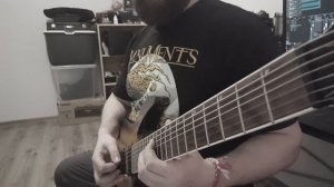 Sevendust - Medicated (guitar cover with tabs, 7 string guitar)