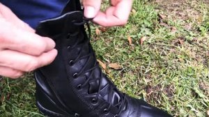 Берцы ДОФ «Утки» Кожаные