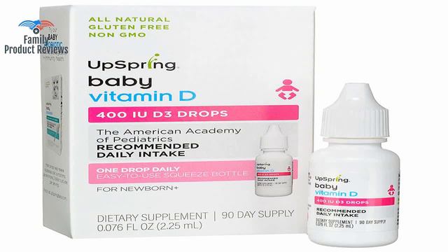 UpSpring Baby Vitamin D3 Drops for Infants 2.25ml 400 IU Concentrated Dye-Free D3 Supplement Babies смотреть онлайн