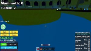 (CRAZY DAMAGE) T-Rex VS Mammoth | Blox Fruits
