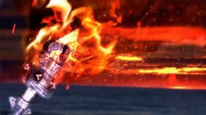 Горящий Факел. Футаж для видеозаставок. Анимация огня