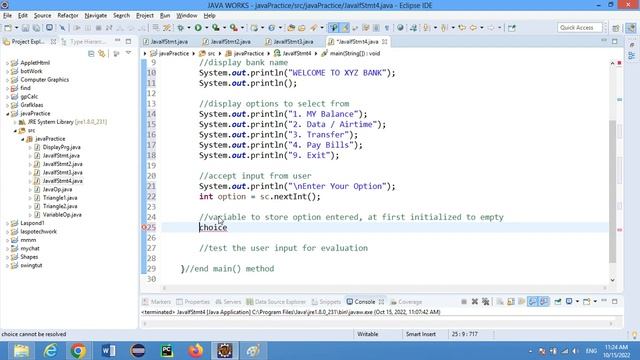 Java Program 5(3) - how to use Java Switch Case for USSD CODE смотреть онлайн