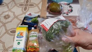 Покупка продуктов на 3734 рубля. Гипермаркет Окей.