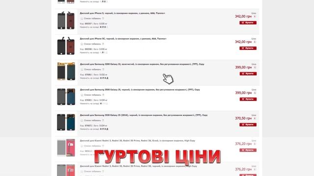 ВСІ ЗАПЧАСТИНИ – інтернет-магазин запчастин і аксесуарів для смартфонів.