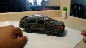 Пятнашка из пластилина для коллекции