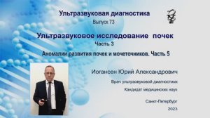 УЗИ. Доктор Иогансен. Выпуск 73. Аномалии развития почек и мочеточников. Часть 5.