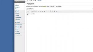 Add a PDF to WordPress