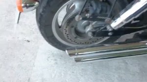 Honda VTX 1800 звук глушителей VANCE & HINES