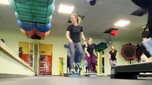 Связка для степ-аэробики мамба в виде проходки