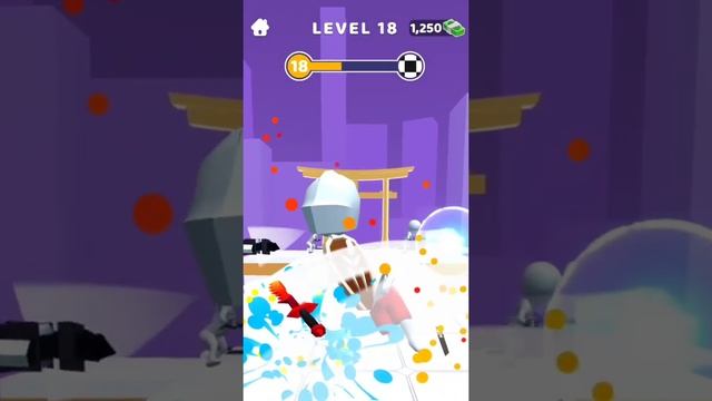 Ninja Slice Runner 3D Game | Level 18 | Sword Play! Ninja Slice Runner 3D Gameplay YouTube Short