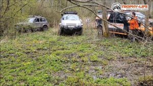 Внедорожники по бродам и болоту преодолевают настоящий маршрут по бездорожью 4х4 Трофи-лайф 2020