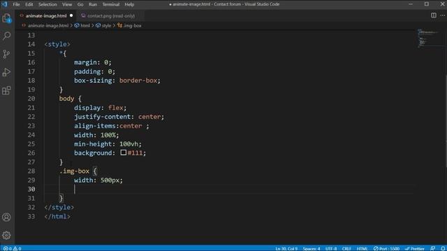 HOW TO ANIMATE AN IMAGE USING - HTML & CSS