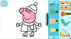 Свинка Пеппа раскраска  Джордж и его друзья Peppa Pig Coloring Pages